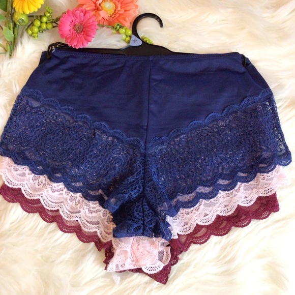 Prima Valentina Womens 3 Pack Lace Briefs Panties Size 2X - Picture 2 of 7